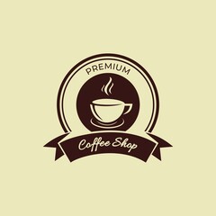 retro vintage coffee shop logo badges vector for coffee shop and brand