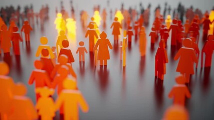 The spread of COVID-19 virus through population