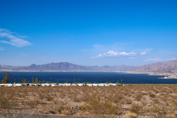 RV camping ground in Lake Mead near Las Vegas 