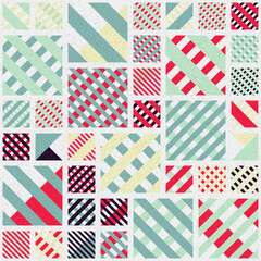 Abstract Geometric Pattern generative computational art illustration