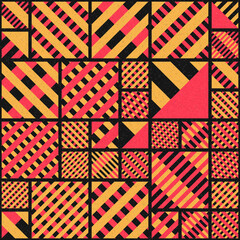 Abstract Geometric Pattern generative computational art illustration