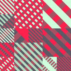 Naklejka premium Abstract Geometric Pattern generative computational art illustration