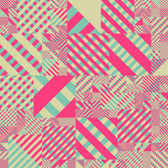 Abstract Geometric Pattern generative computational art illustration