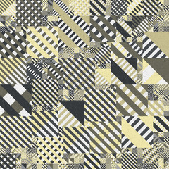 Fototapeta premium Abstract Geometric Pattern generative computational art illustration