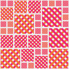 Abstract Geometric Pattern generative computational art illustration