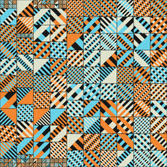 Abstract Geometric Pattern generative computational art illustration