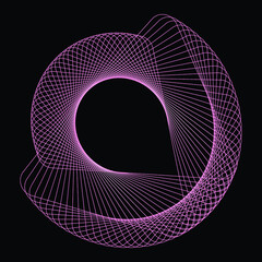 Creative abstract Spirograph element.