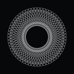 Creative abstract Spirograph element.