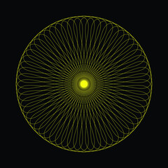 Creative abstract Spirograph element.