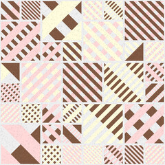 Fototapeta premium Abstract Geometric Pattern generative computational art illustration