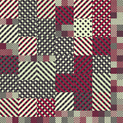 Fototapeta premium Abstract Geometric Pattern generative computational art illustration