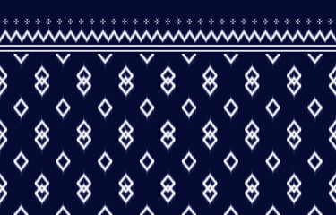 Oriental ethnic ikat pattern Seamless Pattern Traditional Background Clothing Design Wrap Batik For Carpet Wallpaper Fabric Vector Illustration Embroidery Pattern