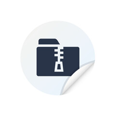Zip Folder - Sticker