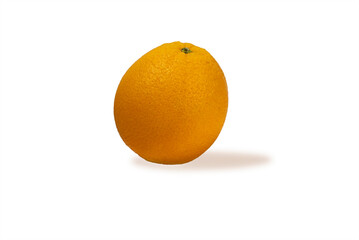 ripe fresh juicy orange isolated on white background