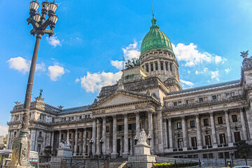 Fototapeta na wymiar Palacio del Congreso de la República Argentina