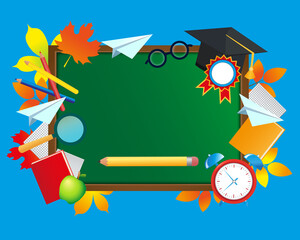 Obraz premium Back to school background