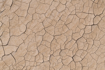 Cracks in dired mud for overlay