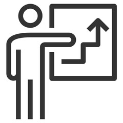 Business Up line icon