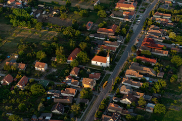 areal view of vacratot in hungary