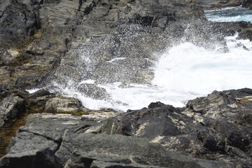 looking at the sea from the cliffs