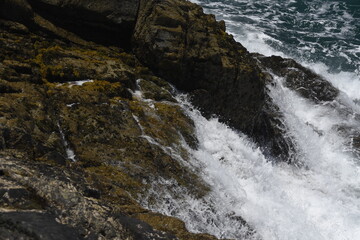 looking at the sea from the cliffs