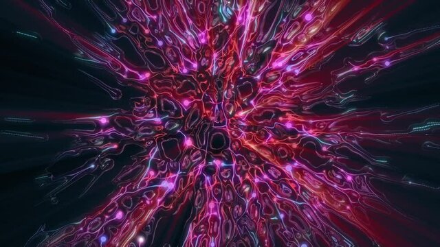 Light Energy Ball is a fascinating stock motion graphics clip that shows many light threads moving to amass in the center of a light ball. 