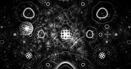 abstract visuses and bacteria illustration