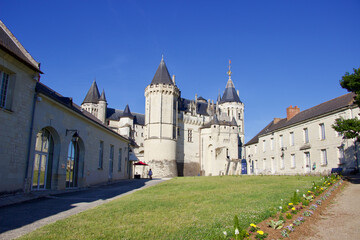 Chateau of Saumur from castle gates