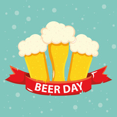beer day illustration