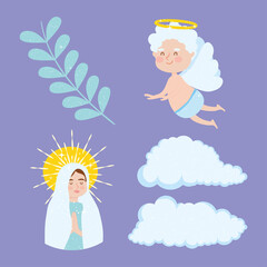 Assumption of Mary symbols