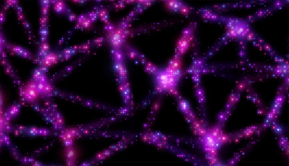 Big Data Visualization Background. Global network connection . Modern futuristic virtual abstract background. Science network pattern. Connecting lines and dots.