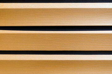 Old vintage rustic aged antique wooden sepia panel with horizontal gaps, planks and chinks