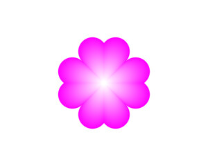 Abstract flower logo icon design. Elegant crown line symbol. Universal premium vector sign