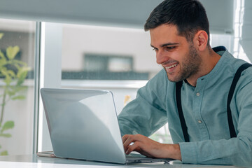 businessman working with computer in office