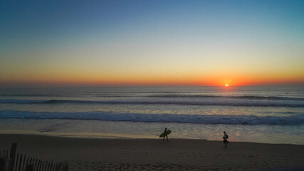Obraz na płótnie Canvas Sunset océan atlantique