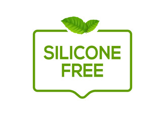 Silicone free icon sign. Vector silicone free symbol