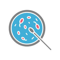 bacteria sample icon