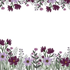 beautiful purple wild flower background