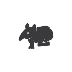 Tapir logo vector template illustration