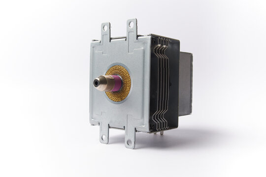 Microwave magnetron front view, electric heat device 