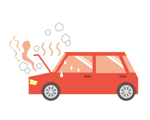 オーバーヒートして止まる車のトラブル