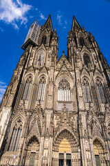 Fototapeta na wymiar Cologne Cathedral - famous landmark in the city center - travel photography