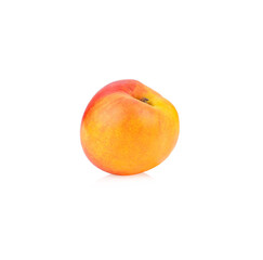 Nectarine fruit isolated on white background
