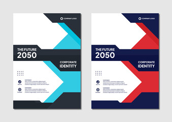 vector editable corporate brochure design template. professional business flyer modern design background. real estate promotion banner background illustration