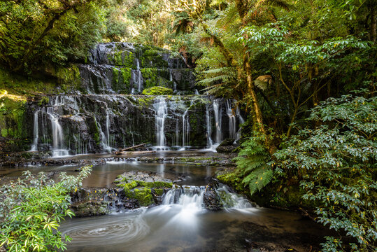 long exposure of Purakaunui Falls