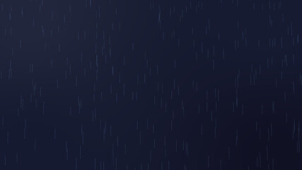 Rainfall on dark blue background