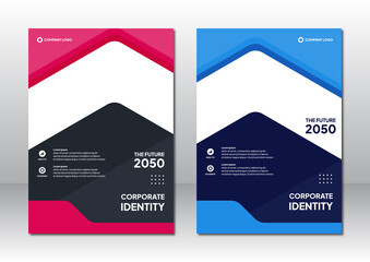 vector editable corporate brochure design template. professional business flyer modern design background. real estate promotion banner background illustration