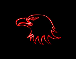 head of the eagle neon