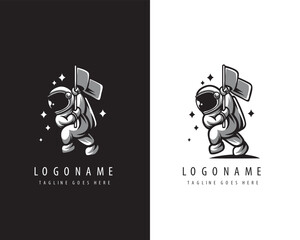 Astronaut Logo Character Design © san