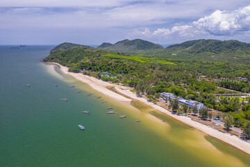 Haad Sairee Beach Chumphon Thailand South East Asia uav ariel aerial drone altitude landscape...